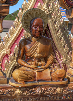 Wat Mai Amphawan Phra Ubosot Buddha Image on Upper Wall (DTHNR0292)