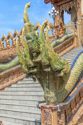 Wat Mai Amphawan Phra Ubosot Grand Stairway Naga Guardian (DTHNR0295)