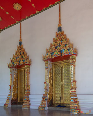 Wat Khao Phra Phutthabat Bang Sai Phra Ubosot Rear Doors (DTHCB0301)