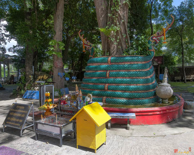Wat Maruk Khanakhon Bodhi Tree Shrine with Naga Guardians (DTHNP0056)