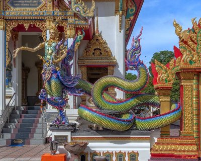 Wat Phra In Plaeng Phra Ubosot Serpent-Kinaree Guardian (DTHNP0183)
