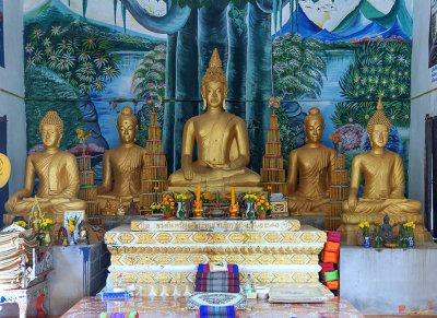 Wat Si Chan Trawas Phra Ubosot Buddha Images (DTHNP0223)
