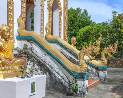 Wat Si Chan Trawas Phra Ubosot Buddha Images and Naga Guardians  (DTHNP0225)