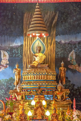 Wat Si Thep Pradittharam Phra Ubosot Buddha Images (DTHNP0284)