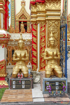 Wat Si Thep Pradittharam Phra Ubosot Boundary Wall Thephanom or Angel Guardians (DTHNP0296)