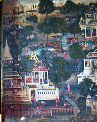 Wat Maha Pruettharam Phra Ubosot Wall Paintings (DTHB1034)