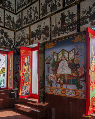 Wat Nak Prok Phra Ubosot Wall Paintings, Door Panels and Window Shutters (DTHB2481)