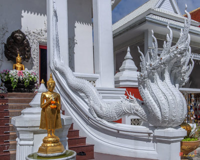 Wat Nak Prok Phra Ubosot Makara and Naga Guardian and Buddha Images (DTHB2483)