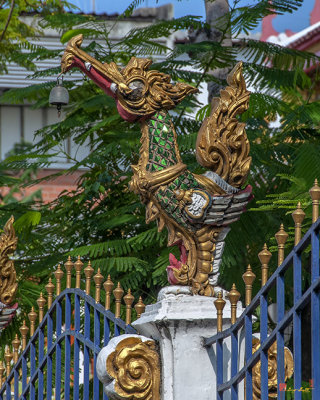 Wat Nai Song Wihan Phra Wihan Golden Swan on Fence Post (DTHSP0202)