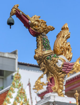 Wat Nai Song Wihan Phra Wihan Golden Swan on Fence Post (DTHSP0203)