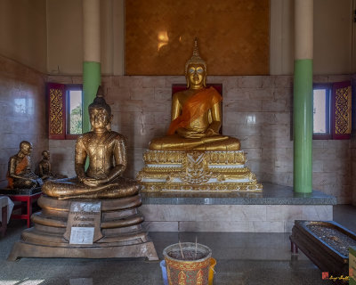 Wat Nai Song Wihan Shrine Buddha and Monk Images (DTHSP0208)