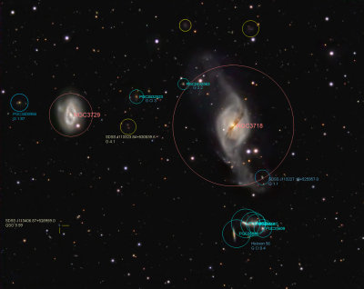 NGC 3718 Group Annotated