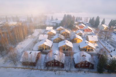 Lapland Hotel Ounasvaara Chalets is located by the beautiful Kemijoki-river
