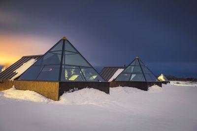 Glass Pyramids , located in a small village Kngs