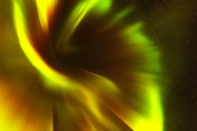 Auroras looking up the camera