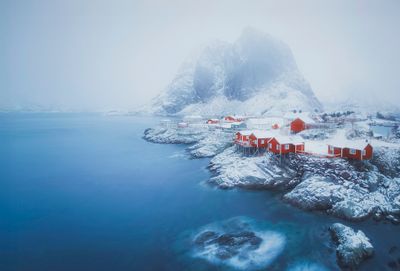 Hamnoy powder sugar village