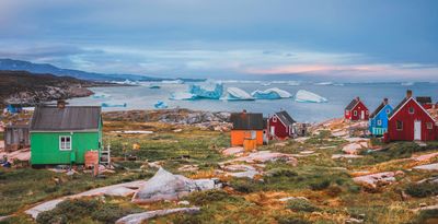 Ilulissat, town in North Greenland