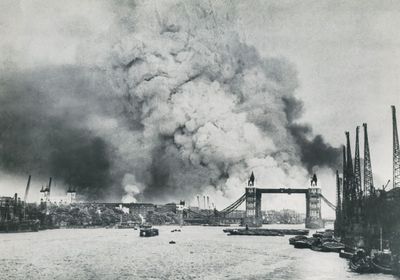 London Docks Ablaze 