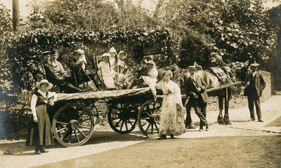 Posing with the Wagon 