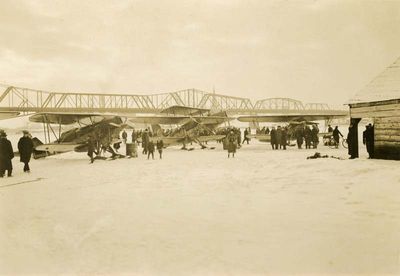 Biplanes in the Snow