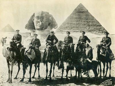 Soldiers on Camels  