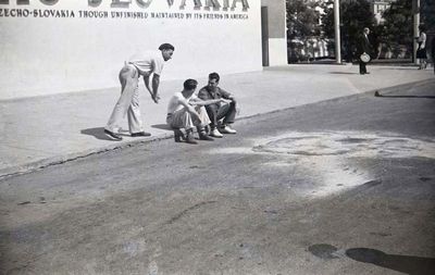 Sitting on the Curb  
