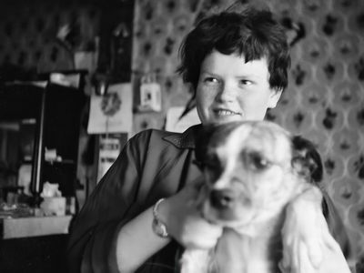 Girl and her Dog  