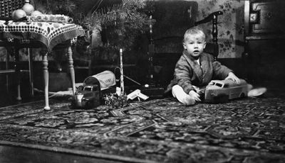 Boy and his toys 