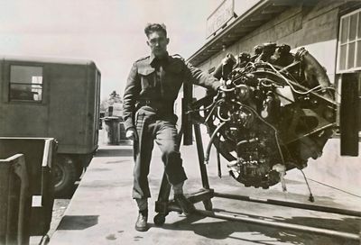 Posing with an Engine