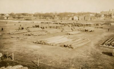 Ball Game in a Lumber Town