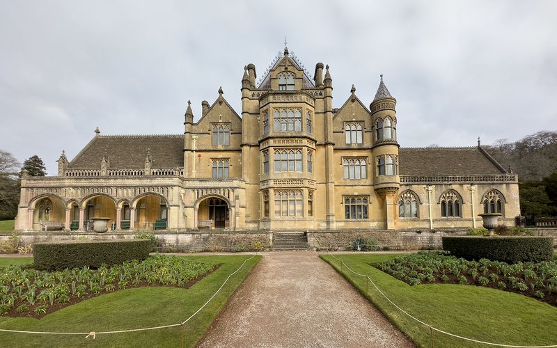 Tyntesfield House and garden terrace