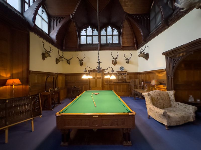 The Billiard Room - this was the first in a suite of gentlemen's rooms - Tyntesfield