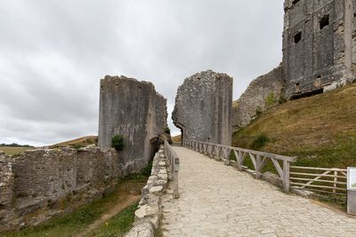 Corfe Castle - The South West Gatehouse - built during the reign of Henry III in about 1250.