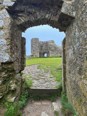 Corfe Castle - View of the North Tower from inside the South Tower