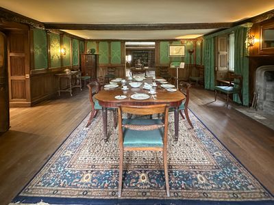 Athelhampton House - The Hardy Dining room. This room was built by Robert Martyn in 1485, probably as a kitchen, it became part 