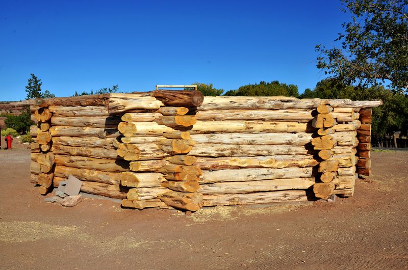 14_A wooden structure Hogan built by the Navajo.jpg