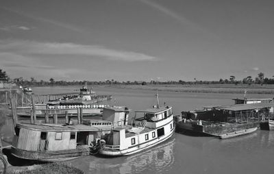 Boats on the Putumayo River