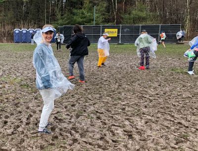 Sometimes, the Athletes' Village can be  a mud wallow! (2019)