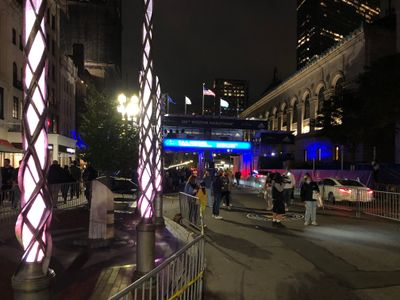 The bombing memorial at night (2021)