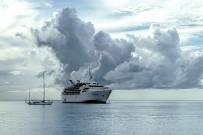 MS Southward anchored off Cayman Islands