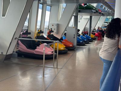 Bumper Cars used in the gym