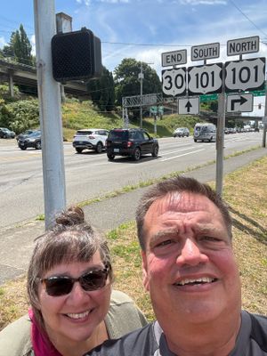 The western terminus of Route 30 is in Astoria, Oregon, at US 101