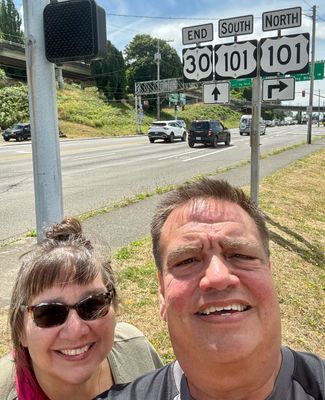 The western terminus of Route 30 is in Astoria, Oregon, at US 101
