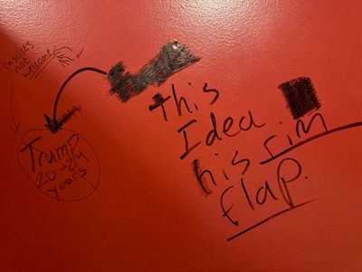 Bathroom wall...only graffiti I had found