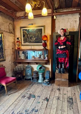 First room those dolls represent each working girl. They were dressed to look like the real girl and guys would pike what they 