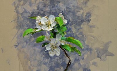 27. Apple-Blossom, at the Edge of the Woods 12 3/4 x 20
