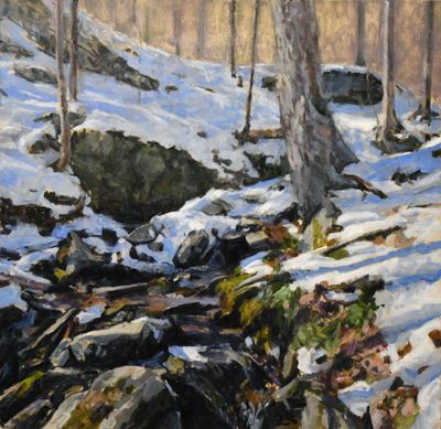 46. Winter Stream 24 x 25