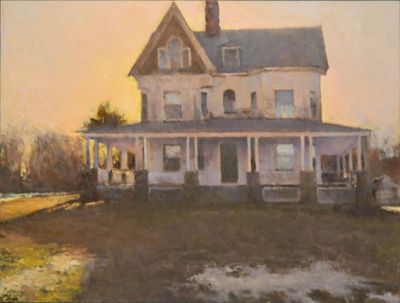 #38 Study, McDonald House, January Thaw 13 x 13.75