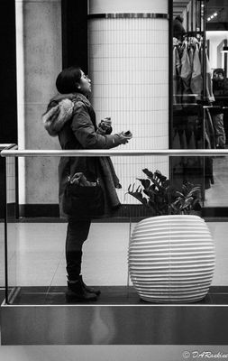 Girl in the Mall Waiting
