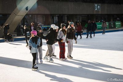 Skating at Nathan Phillips Square
